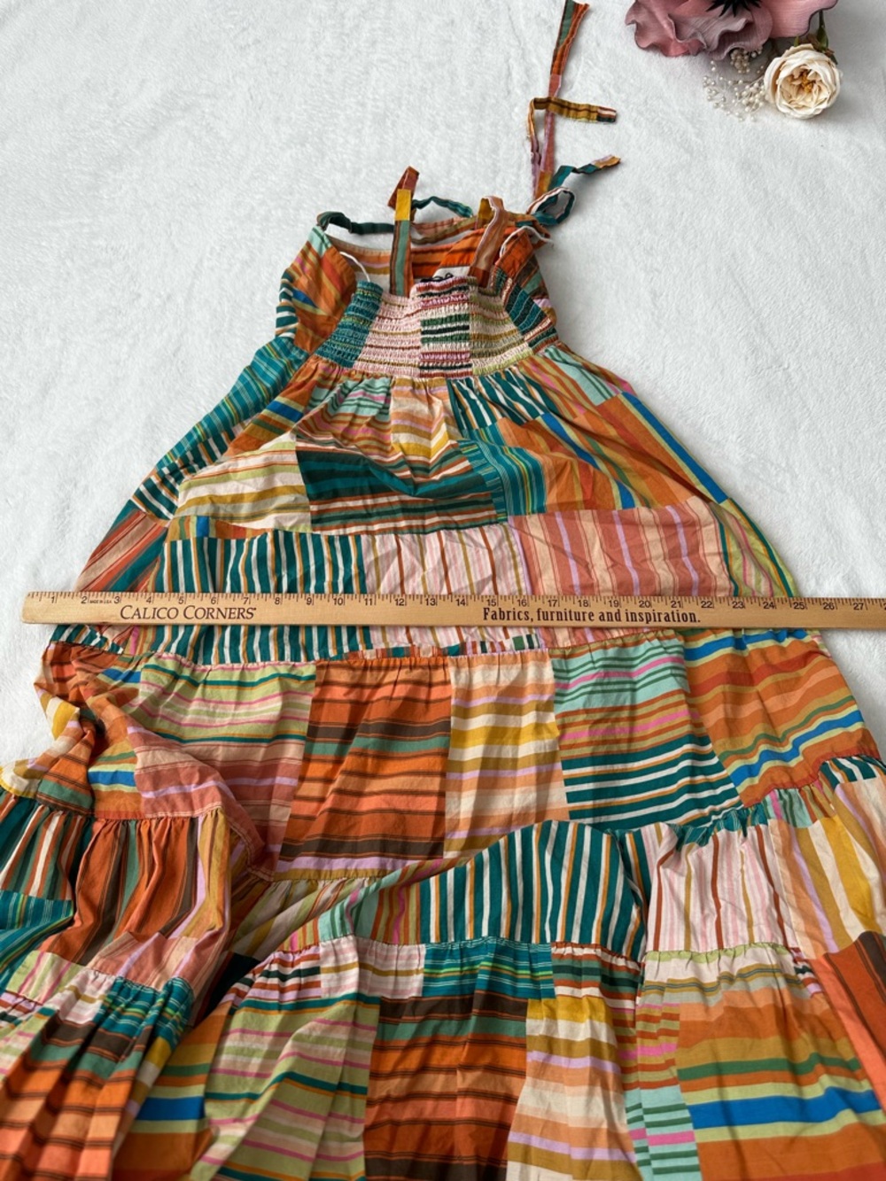ALÉMAIS Sloane Tiered Midi Dress AUS 6 - Picture 8 of 14
